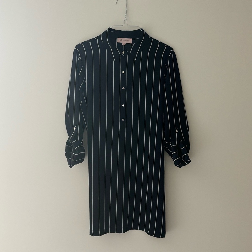 Pin strip tunic by Philosphy